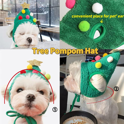 Cute Christmas Hats and Bandanas for Pets