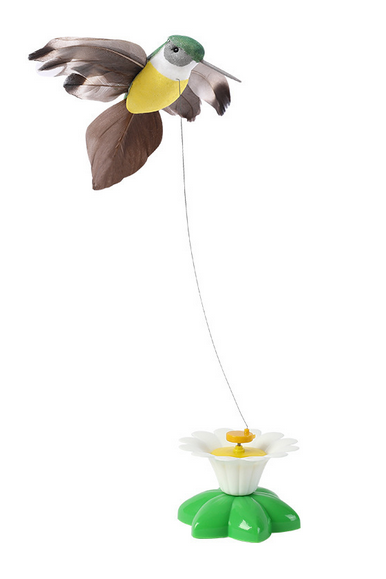 Auto Rotating Cat Teaser 🦋Butterfly & Bird🦜