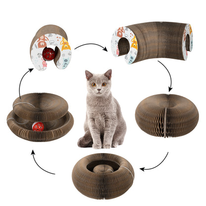 Foldable Accordion Cat Scratching Board