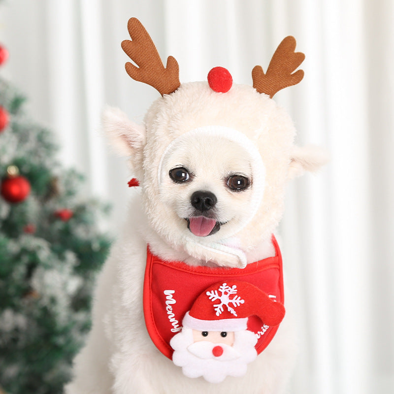 Cute Christmas Hats and Bandanas for Pets