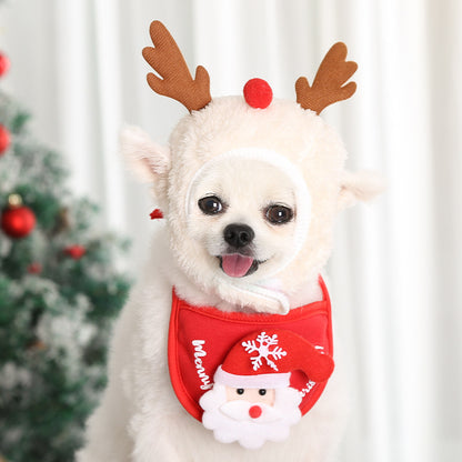 Cute Christmas Hats and Bandanas for Pets