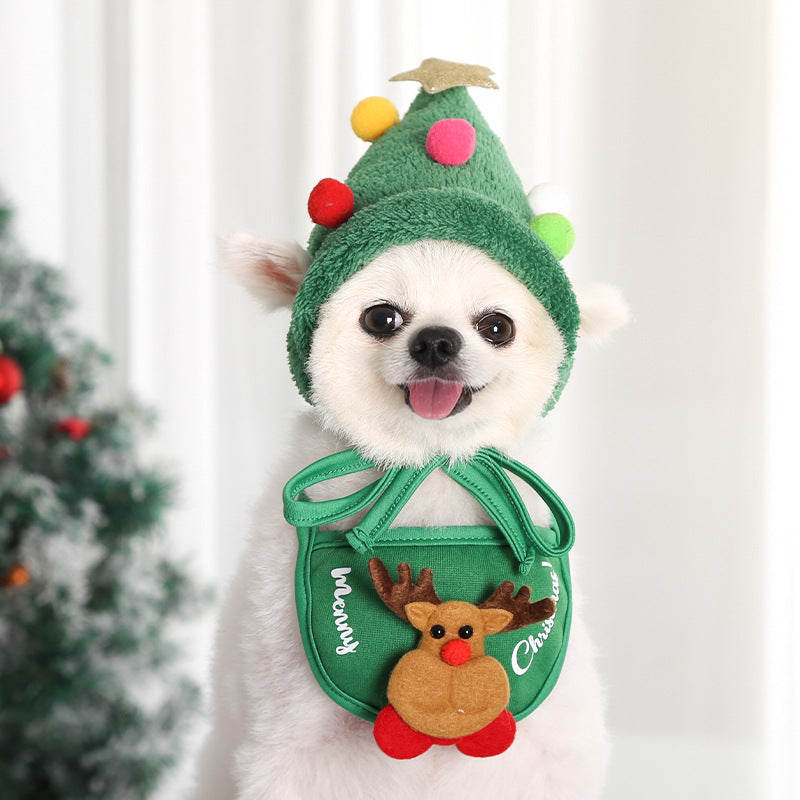 Cute Christmas Hats and Bandanas for Pets
